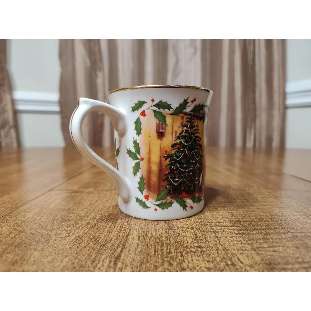 Handmade Sugar Cookie Soy Wax Scented‎ Candle in Vintage Santa Christmas Mug A66